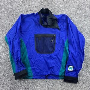 Kokatat Jacket Mens Large Blue Paddling Kayak Waterproof Windbreaker FLAWED